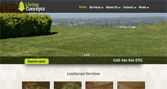 Desktop Screenshot of livingconceptslandscape.com